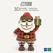 JIGZLE ® 3D-木拼圖-彩色聖誕老人