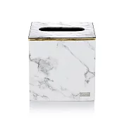 Finara 費納拉 - 飯店系列-桌上型正方形紙巾盒-雪白銀狐大理石紋