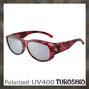 Turoshio 坐不壞-偏光套鏡-近視/老花可戴 H80099 C8 粉紫水銀 (中)