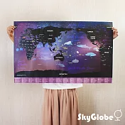 Skyglobe World Traveller環遊世界地圖海報-海洋奇幻之旅(英文)