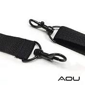 AOU 台灣製造 輕量活動式強化耐重肩背帶 側背肩帶 公事包背帶 尼龍背帶(黑)03-007D4