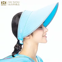 【HOII后益】輕巧摺疊美膚帽 ★藍光 (UPF50+抗UV防曬涼感先進光學機能布)