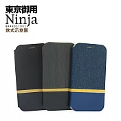 【東京御用Ninja】Apple iPhone 11 (6.1吋)復古懷舊牛仔布紋保護皮套(酷炫黑)