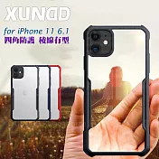 XUNDD for iPhone 11 6.1 生活簡約雙料手機殼黑
