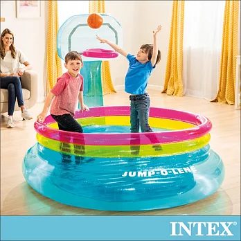 【INTEX】籃球框跳跳床 適用3-6歲(48265)
