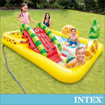 【INTEX】水果樂園遊戲池/戲水池(244*191cm) 適用2歲+(57158)
