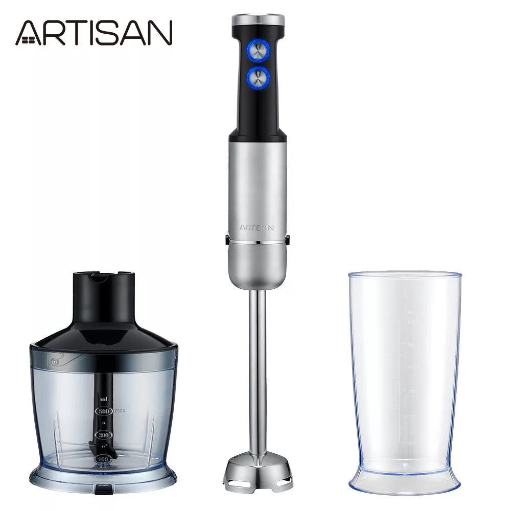 【ARTISAN奧堤森】手持食物調理攪拌棒HB01-豪華組(附小切碎盆)