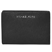 MICHAEL KORS 防刮真皮卡片零錢包-黑（現貨+預購）黑