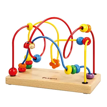 PlayMe:) 瓢蟲串珠台-幼兒手眼協調鐵線串珠玩具