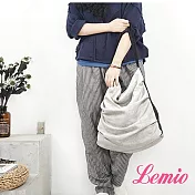 【Lemio】LD系列訂製棉麻側背逛街包(品味白)