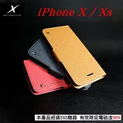 Moxie X-SHELL Apple iPhone X / Xs (5.8 吋) 分離式防電磁波皮套 側翻皮套棕色