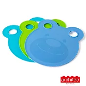 【Architec】 兒童小熊造型餐盤&砧板(Boys)-土耳其藍/天藍/青綠