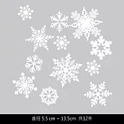 DecoWall 圖像壁貼 ◆ 聖誕窗花 雪花