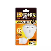 明沛 LED光感旋轉720度小夜燈-黃光 MP-7405-2