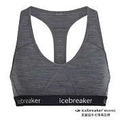 【紐西蘭Icebreaker 】女 Sprite 運動內衣-BF150 / IB103020M-004砂岩灰/黑