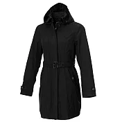 【荒野wildland】 女長版防水防風時尚外套54黑色M黑色