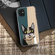 INJOYmall for iPhone 11 格紋拼貼賓士貓 防摔手機殼 保護殼