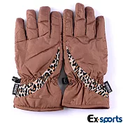 Ex-sports 防水保暖手套 超輕量多功能(女款-7361)F-咖啡