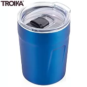 德國TROIKA防溢雙層保溫杯ESPRESSO濃縮咖啡DOPPIO CUP65(160ml;含密封蓋;適外出國旅行和熱茶熱飲)藍色