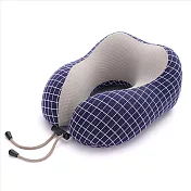 【SUTI】旅行護頸枕 #9720(藍色)【專櫃熱銷】記憶枕 涼感布套