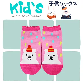 【老船長】(3001)KID義大利台針織台灣製棉質止滑童襪-6雙入15-17CM粉色