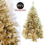 摩達客 台製豪華型6尺/6呎(180cm)氣質霧金聖誕樹 裸樹(不含飾品不含燈)本島免運費金色