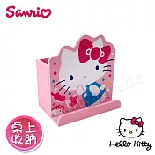 【Hello Kitty】凱蒂貓 造型筆筒 手機架 桌上收納 文具收納(正版授權)
