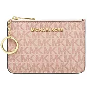 MICHAEL KORS 防刮logo卡夾零錢包-粉紅（現貨+預購）粉紅