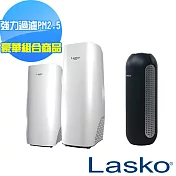 豪華組合【美國 Lasko】白淨峰高效節能空氣清淨機 HF-2160+HF-2162+HF-101