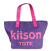 Kitson 經典LOGO帆布提袋-紫/桃