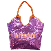 Kitson 經典亮片包-紫/橘