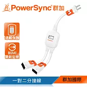 群加 PowerSync 2P 一對二抗搖擺分接線(TS2WB003)