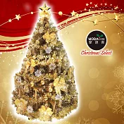 摩達客 台灣製7呎/7尺(210cm)豪華版氣質霧金系裝飾聖誕樹(金色系配件組)(不含燈)