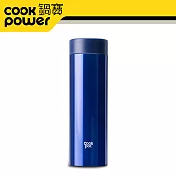 CookPower鍋寶 不鏽鋼真陶瓷杯370ML (四色任選)極致藍