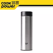 CookPower鍋寶 不鏽鋼真陶瓷杯370ML (四色任選)星空銀