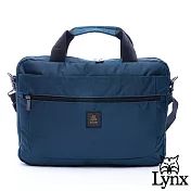Lynx - 美國山貓紳士商務防潑水公事電腦包深藍色