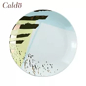 【Caldo卡朵生活】LadyChic撞色描金8吋陶瓷點心盤 寫意天藍