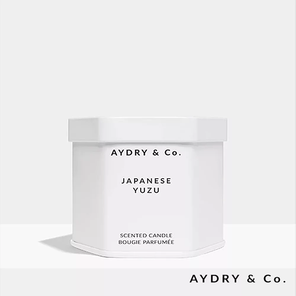 美國香氛 AYDRY & CO. 日本柚子 JAPANESE YUZU 極簡純白錫罐 99g