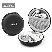 Boona 3C 硬殼圓形收納包 F002黑