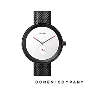 DOMENI COMPANY 經典系列 316L不鏽鋼單眼錶 尊爵白 (BLM01) 黑色/40mm