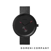 DOMENI COMPANY 經典系列 316L不鏽鋼單眼錶 紳士黑 (BLM02) 黑色/40mm