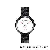 DOMENI COMPANY 經典系列 316L不鏽鋼單眼錶 知性白 (BLM01-32) 黑色/32mm