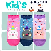 【KID】(3003)義大利台針織台灣製棉質止滑童襪-6雙入15-17CM三色隨機混搭