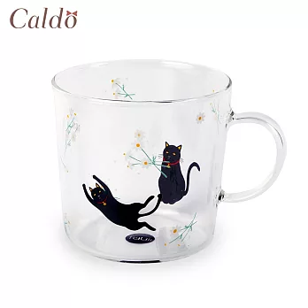 【Caldo卡朵生活】童趣動物高硼矽耐熱透明馬克杯 貓