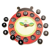 【美國Tender Leaf】數字瓢蟲學習鐘(內附12塊磁性積木)