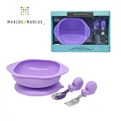 【MARCUS＆MARCUS】動物樂園寶寶握握學習禮盒組-紫鯨魚