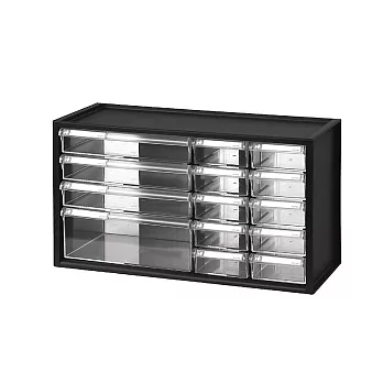 樹德 livinbox - 小幫手零件分類箱(14抽) A9-1310 個性黑