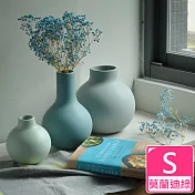 【Meric Garden】北歐啞光釉創意陶瓷花瓶/花器莫蘭迪綠S