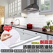 【EZlife】自黏廚房透明防油防汙貼(60*500cm)