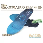 糊塗鞋匠 優質鞋材 C121 敉你村AIR空氣足弓墊(1雙) 男款S 26.2cm